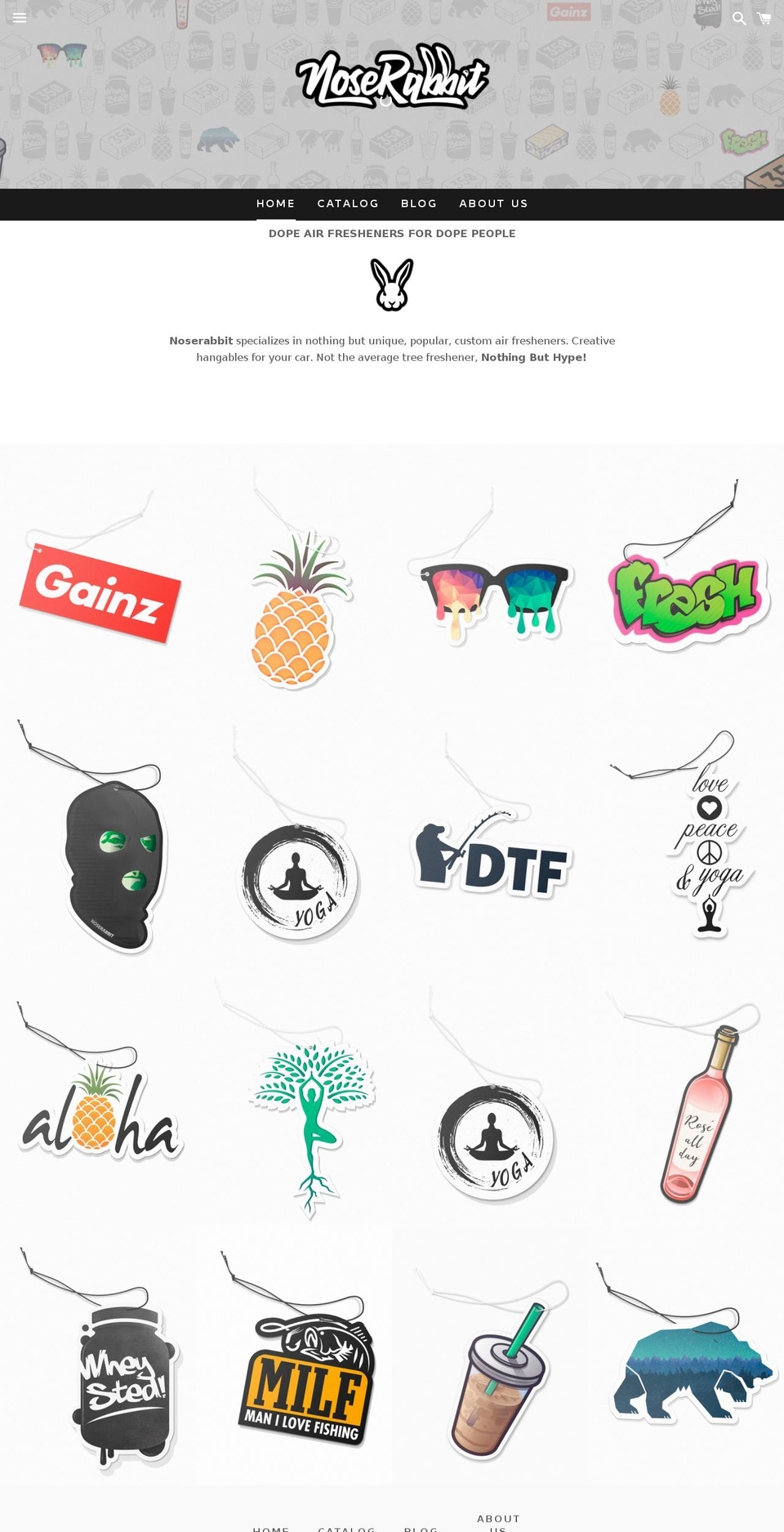 noserabbit.myshopify.com — Shopify storefront screenshot