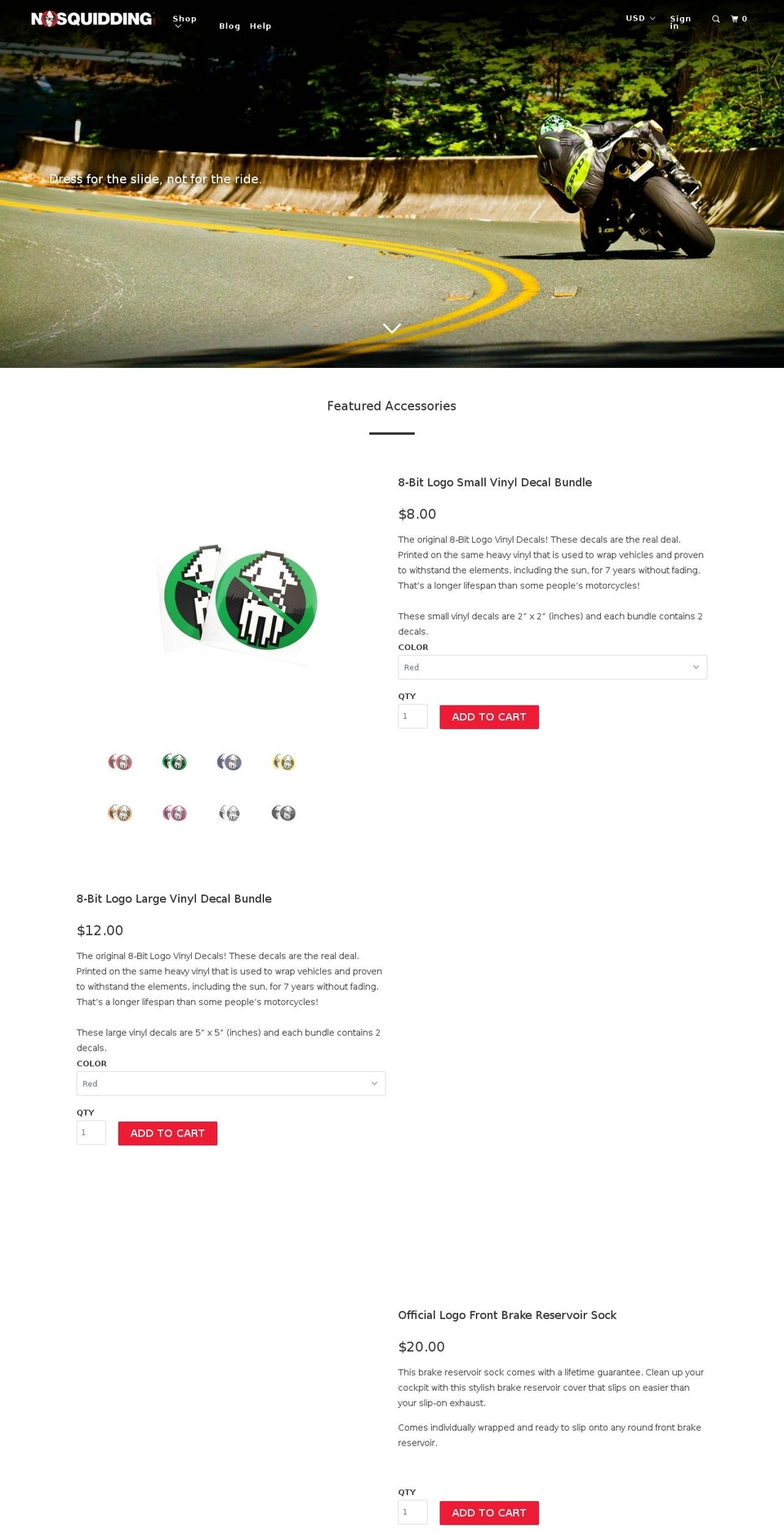 noshrimping.com — Shopify storefront screenshot