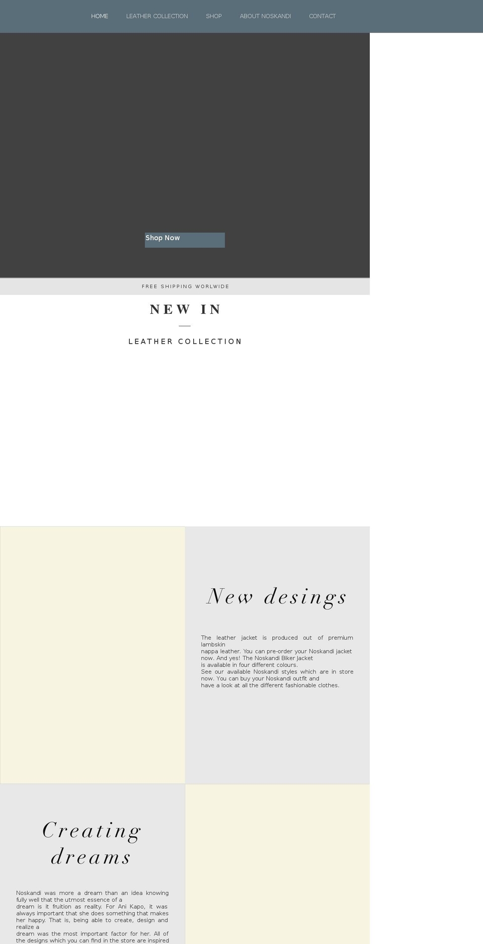 noskandi.com — Shopify storefront screenshot