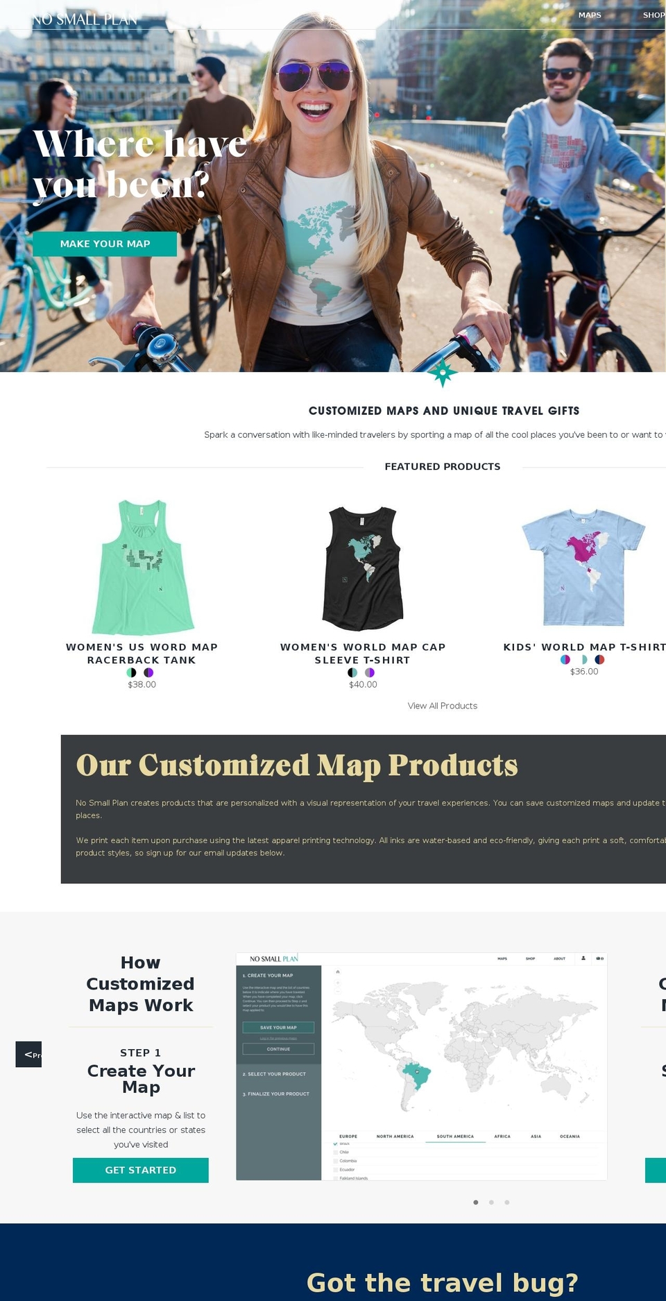 nosmallplan.com — Shopify storefront screenshot