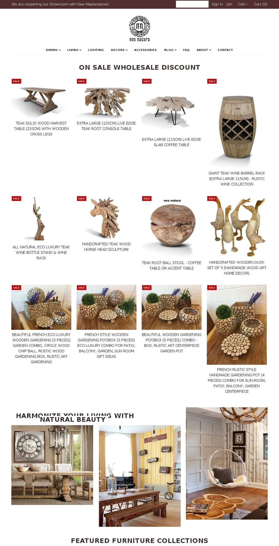 nosnatura.com — Shopify storefront screenshot