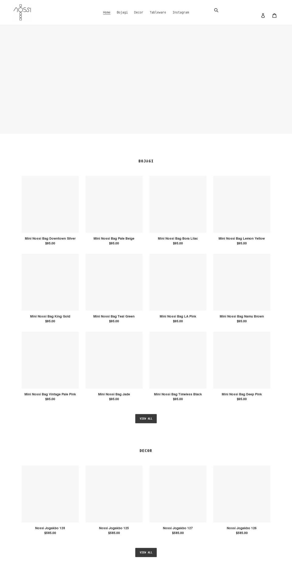 nossinossi.com shopify website screenshot