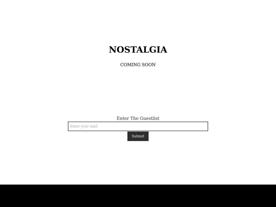 nostalgia-clothing.com shopify website screenshot