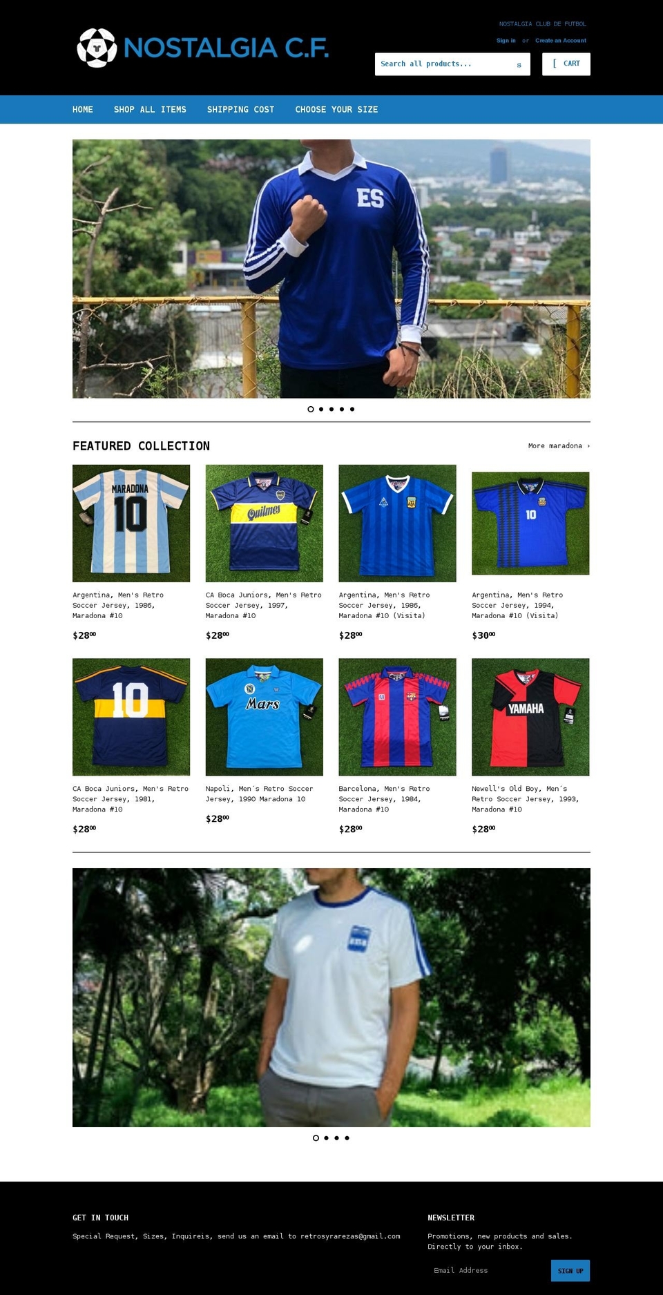 nostalgiacf.com shopify website screenshot