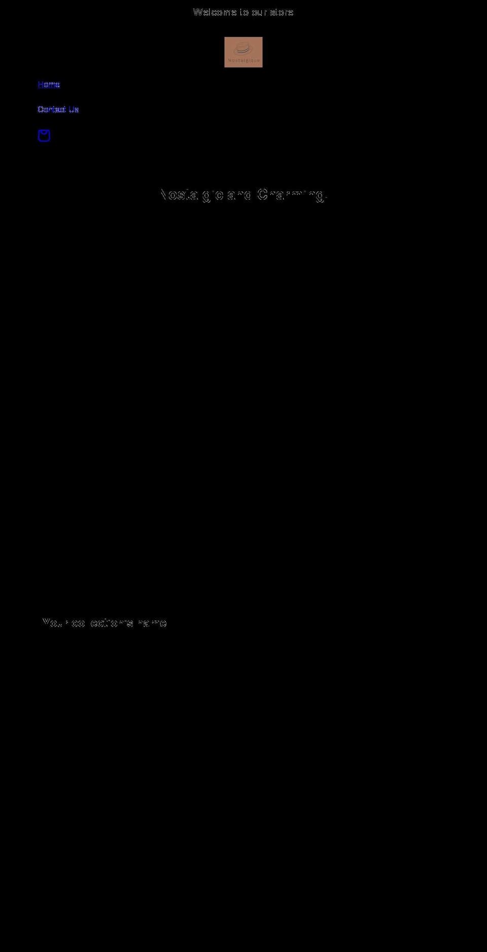 nostalgique.ca shopify website screenshot
