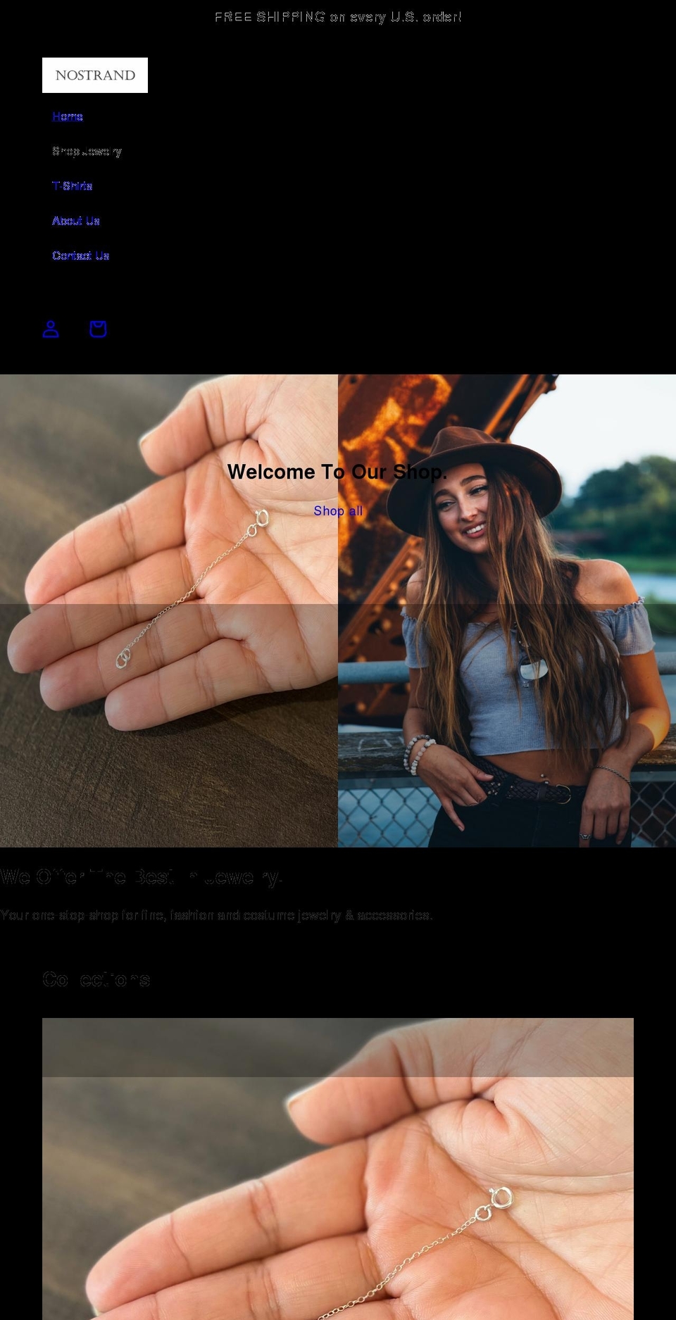 nostrandjewelry.com shopify website screenshot