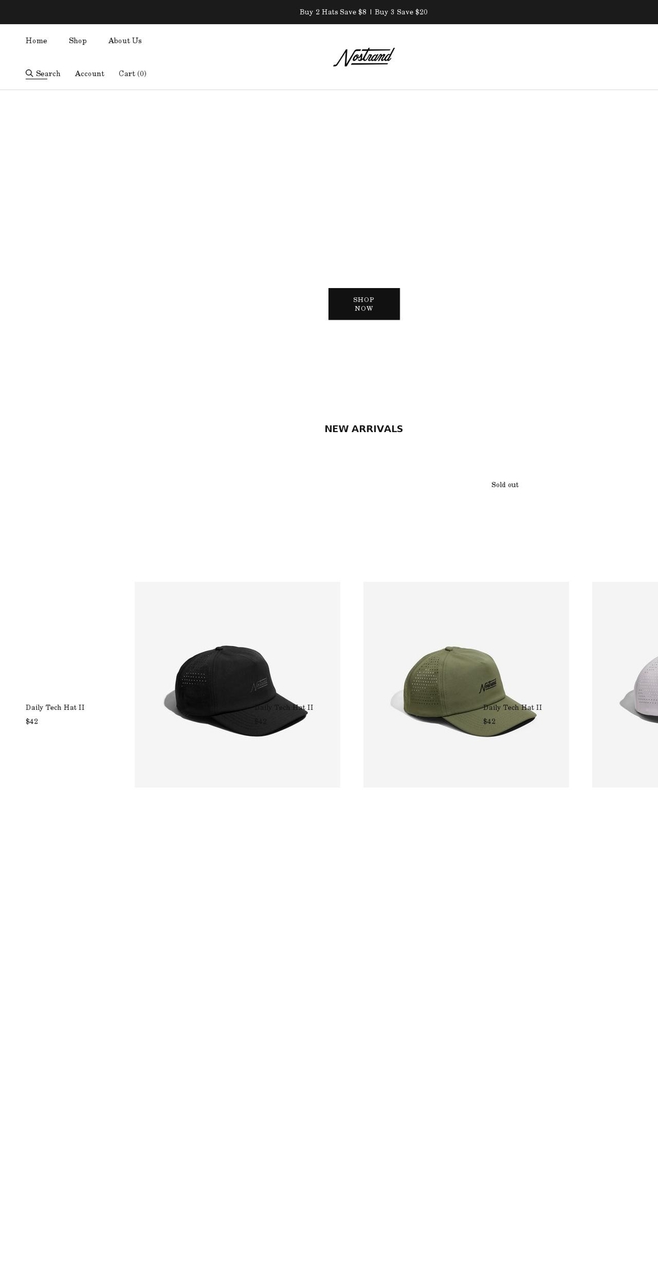 nostrandsports.com shopify website screenshot