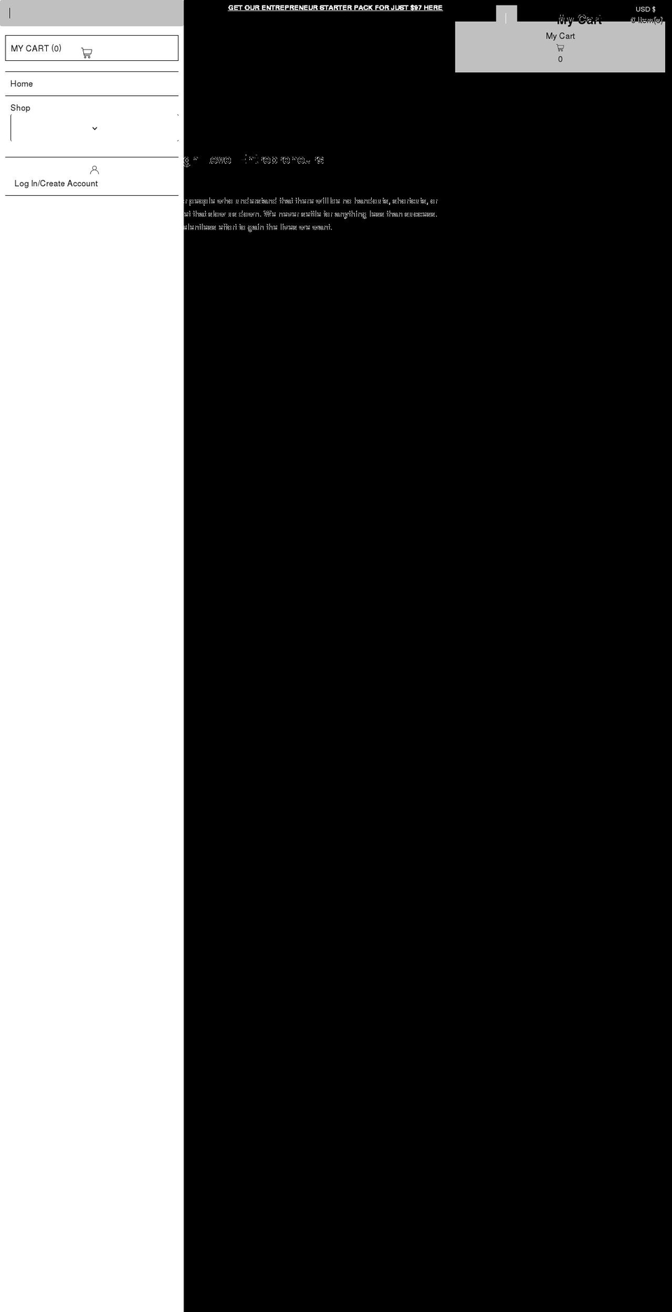 nosympathy.com shopify website screenshot