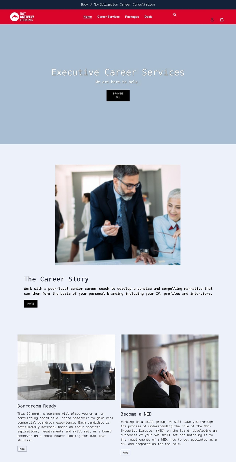notactivelylooking.shop shopify website screenshot