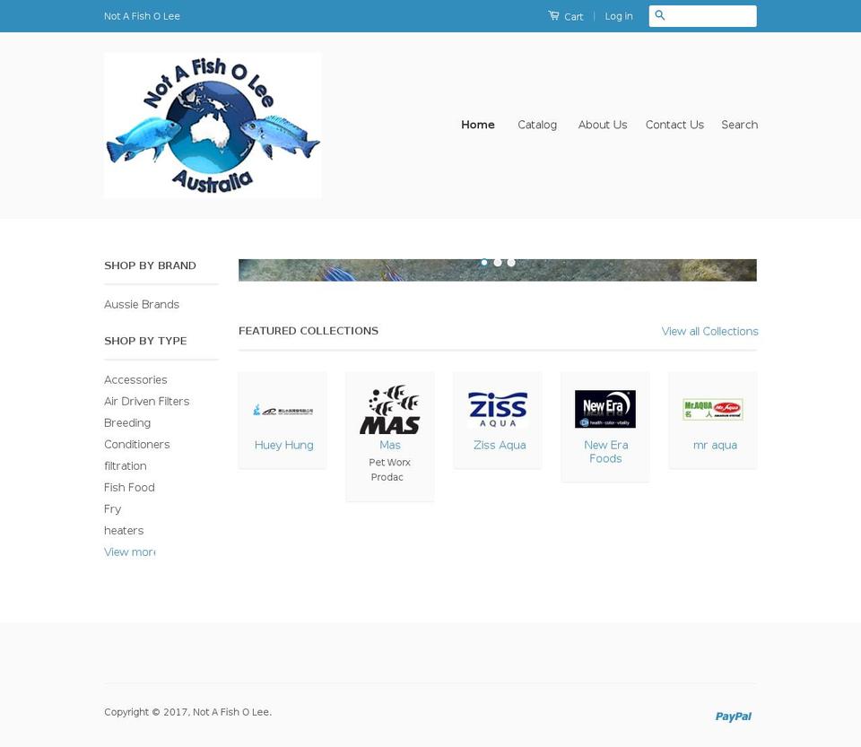 notafisholee.net shopify website screenshot
