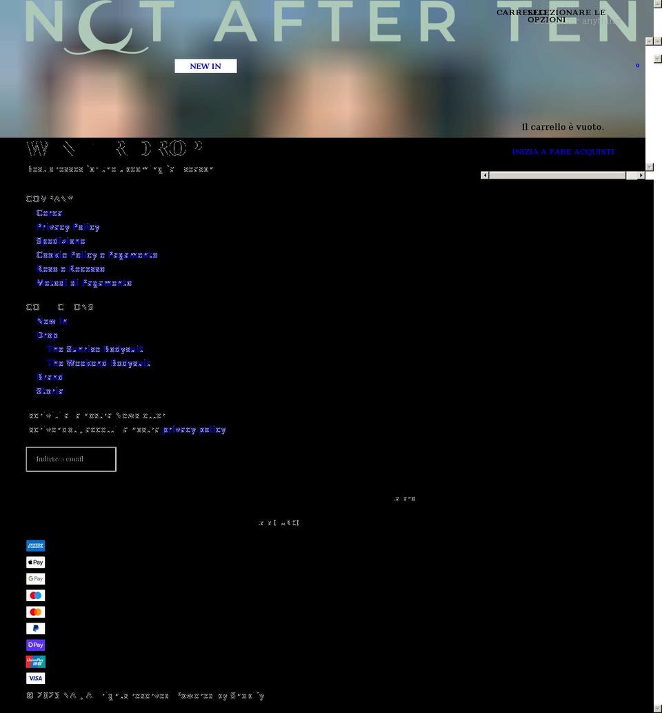 notafterten.com shopify website screenshot