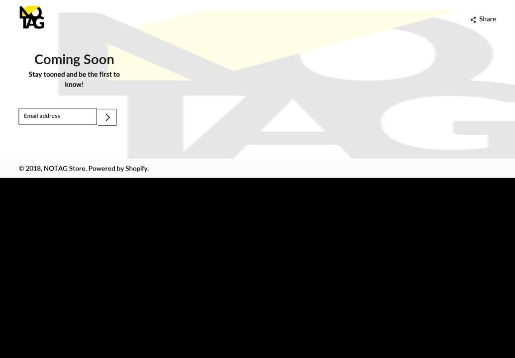 notag.co shopify website screenshot