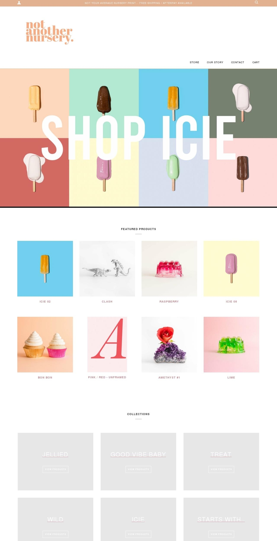 notanothernursery.com.au shopify website screenshot