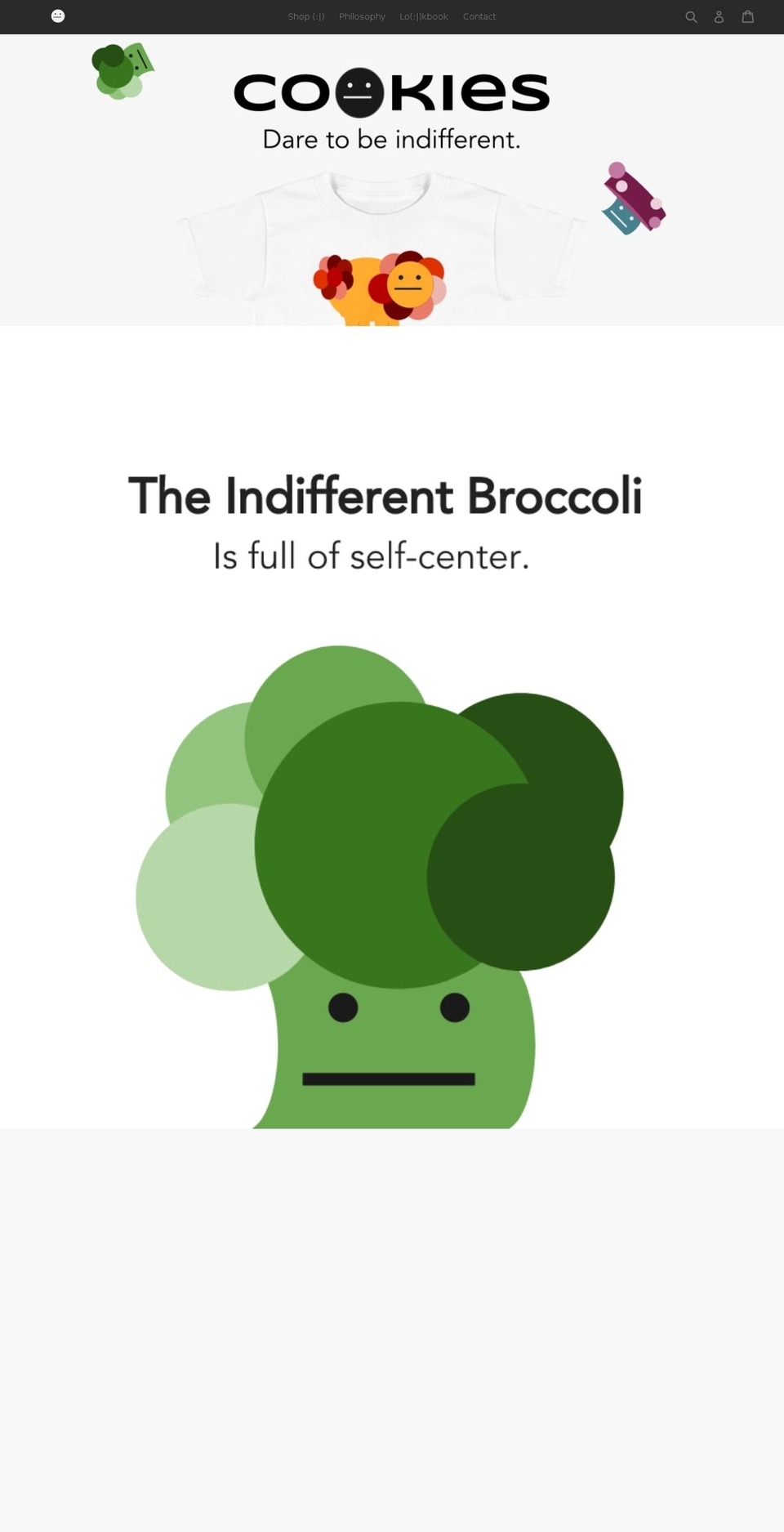 notcookies.com — Shopify storefront screenshot