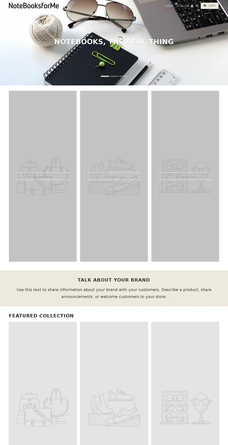 notebooksforme.com — Shopify storefront screenshot