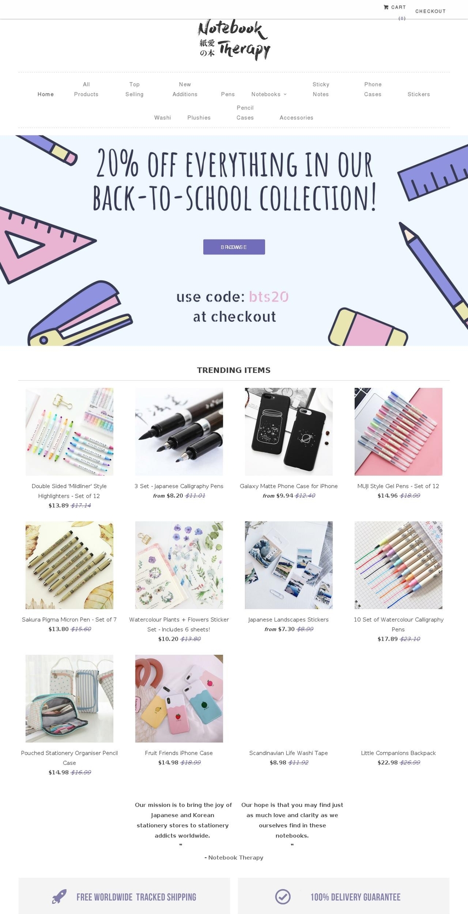 notebooktherapy.com shopify website screenshot
