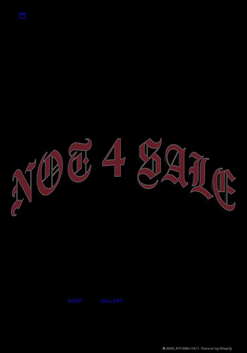 notforsaleatl.com — Shopify storefront screenshot