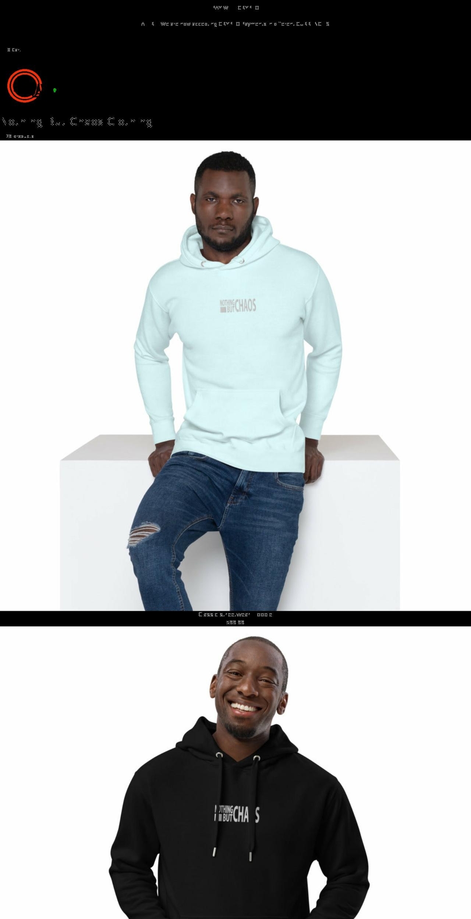 nothingbutchaos.com — Shopify storefront screenshot