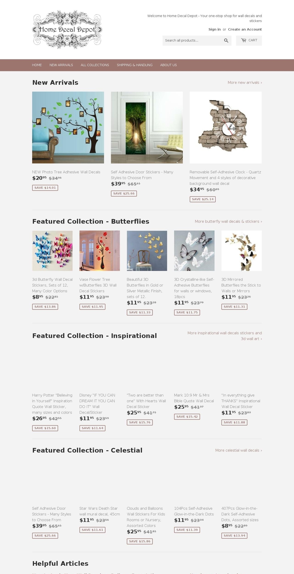 nothingbutdecals.com — Shopify storefront screenshot