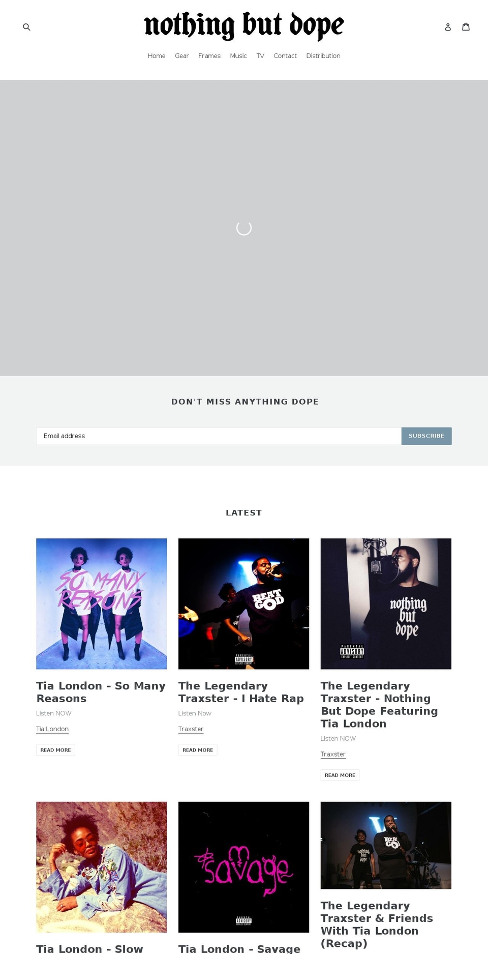 nothingbutdope.com shopify website screenshot