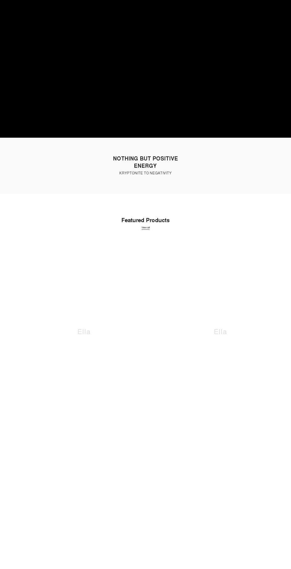 nothingbutpositiveenergy.com shopify website screenshot