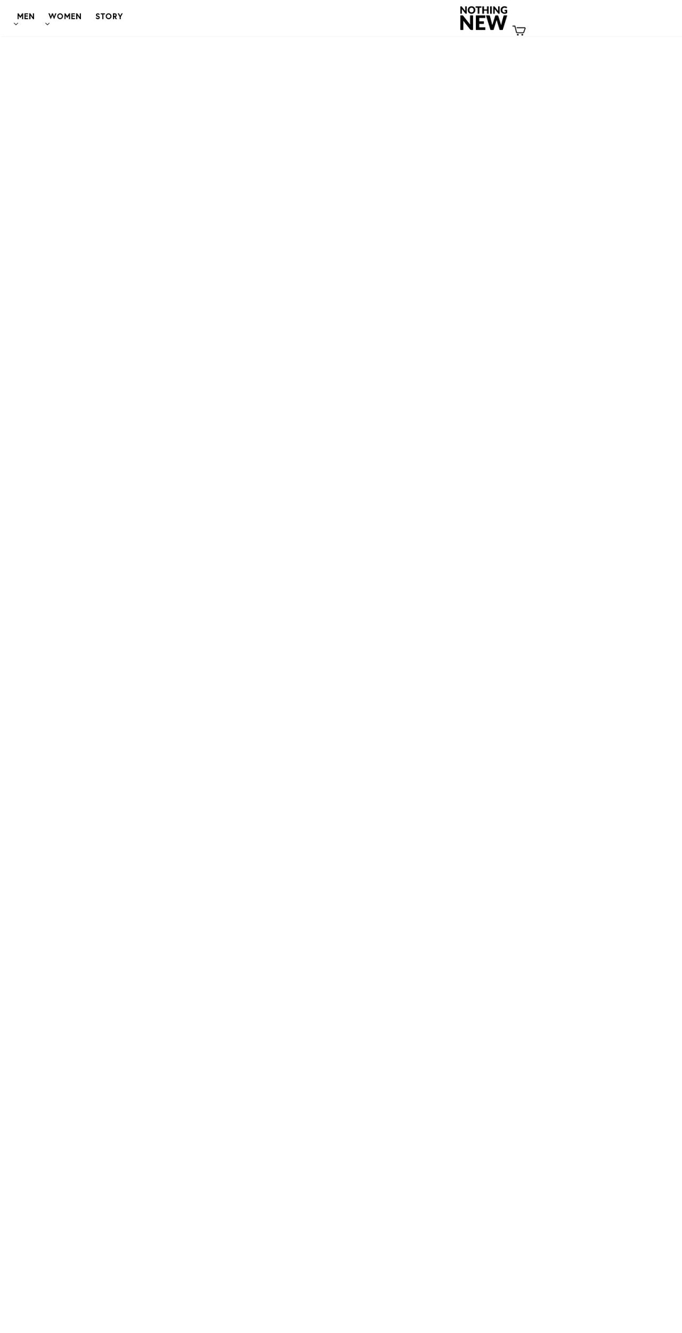 nothingnew.com shopify website screenshot