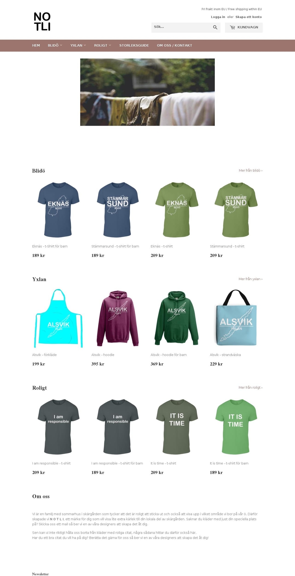 notli.com shopify website screenshot