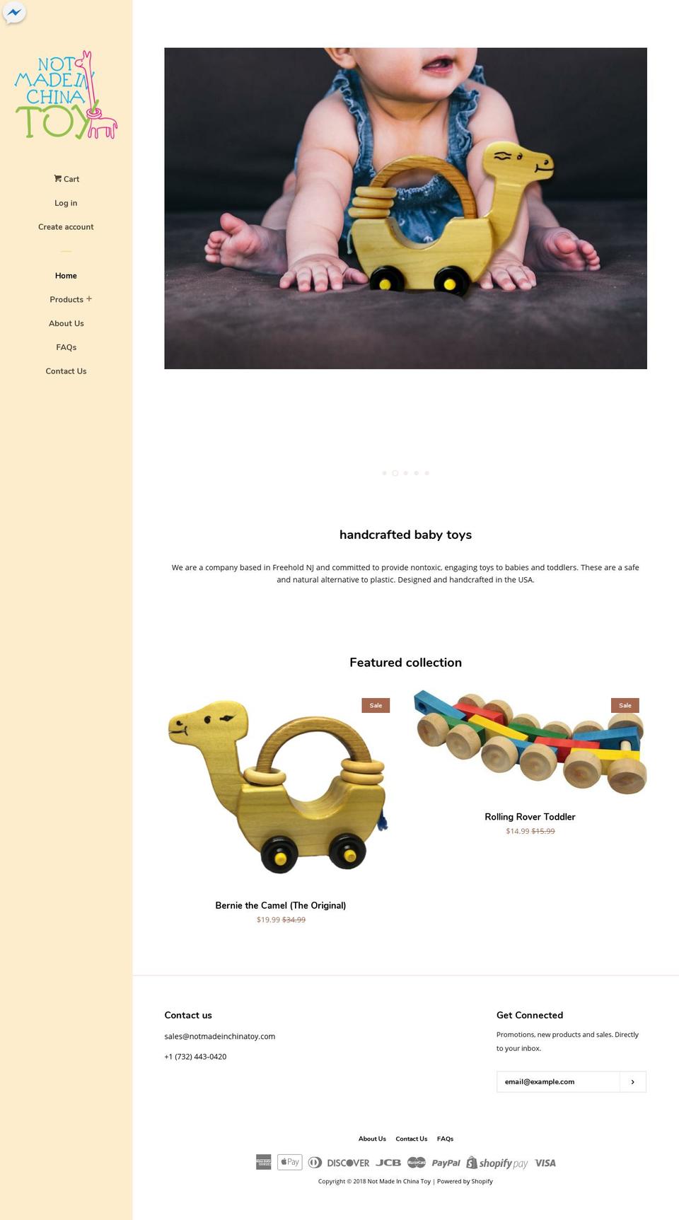 notmadeinchinatoy.com — Shopify storefront screenshot