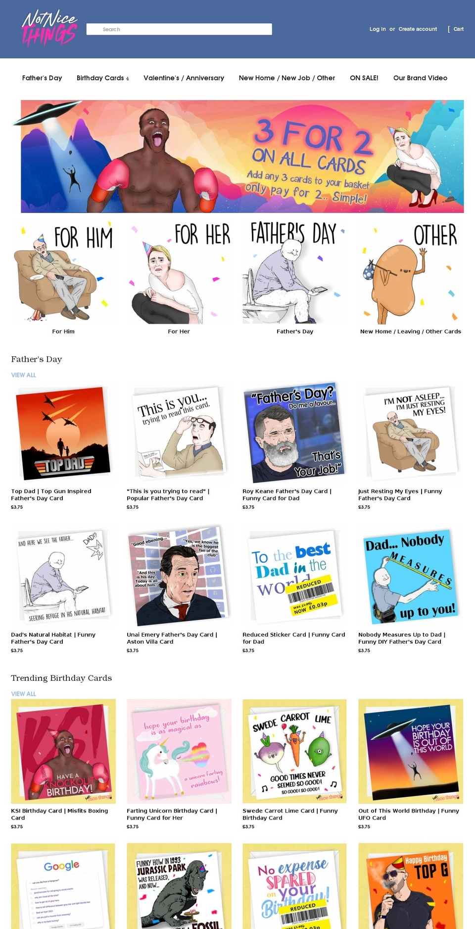 notnicethings.com shopify website screenshot