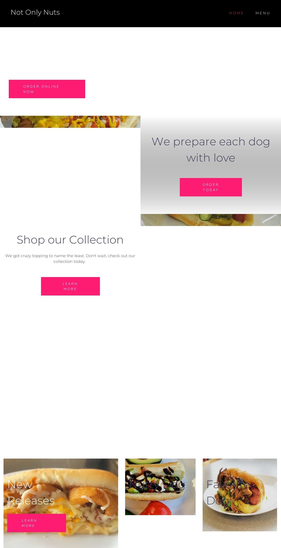 notonlynuts.com — Shopify storefront screenshot
