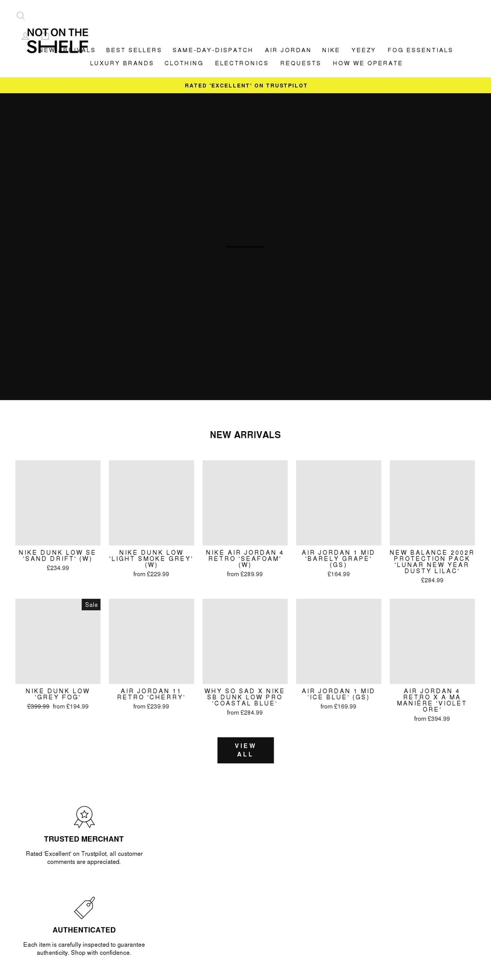 Copy of STANDARD THEME Shopify theme site example notontheshelf.co.uk