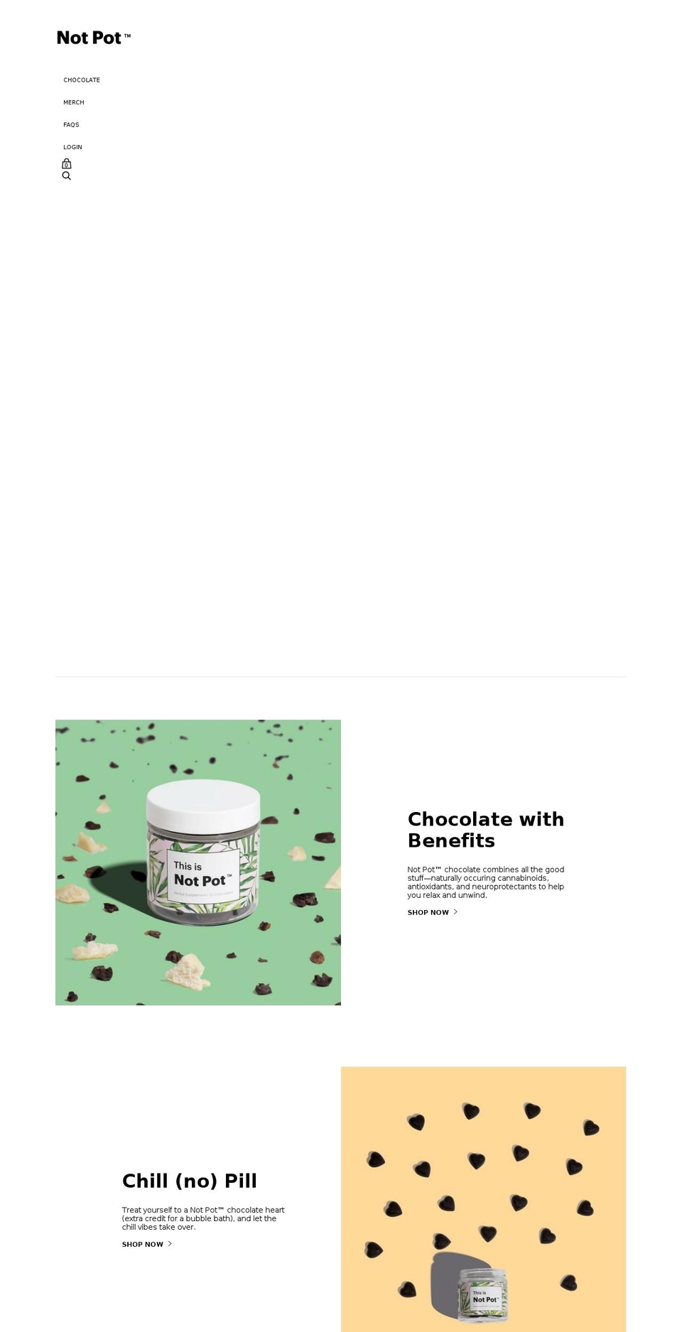 notpot.com — Shopify storefront screenshot