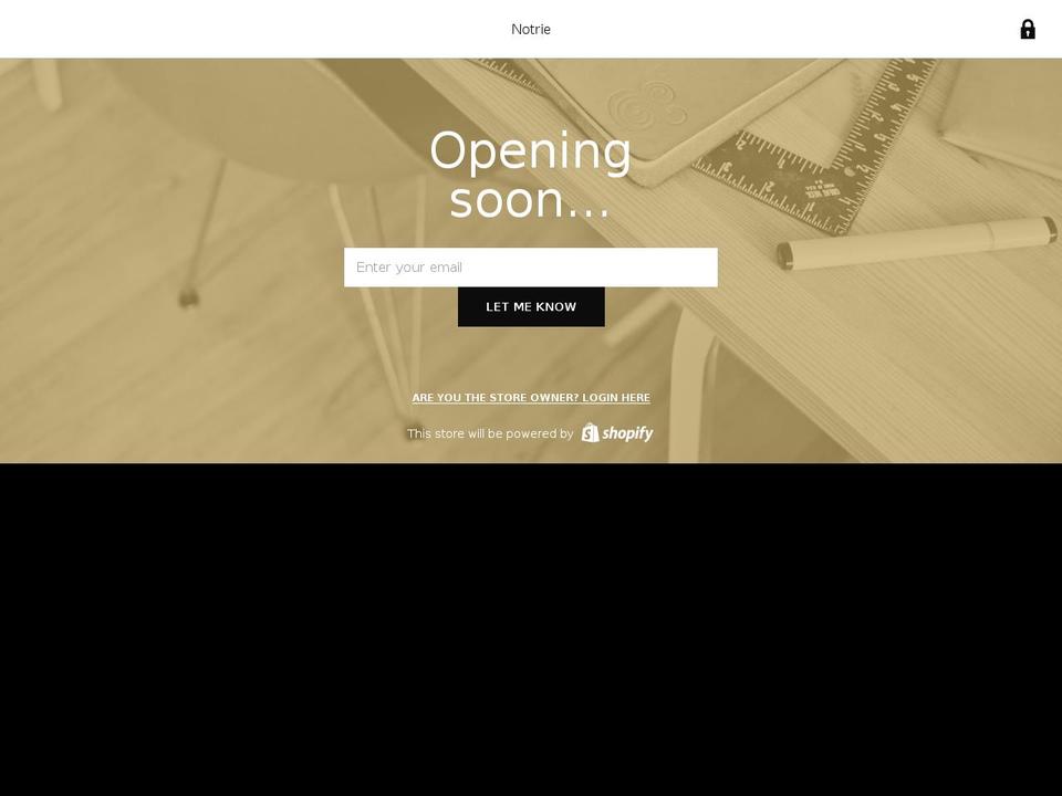 Trademark Shopify theme site example notrie.com