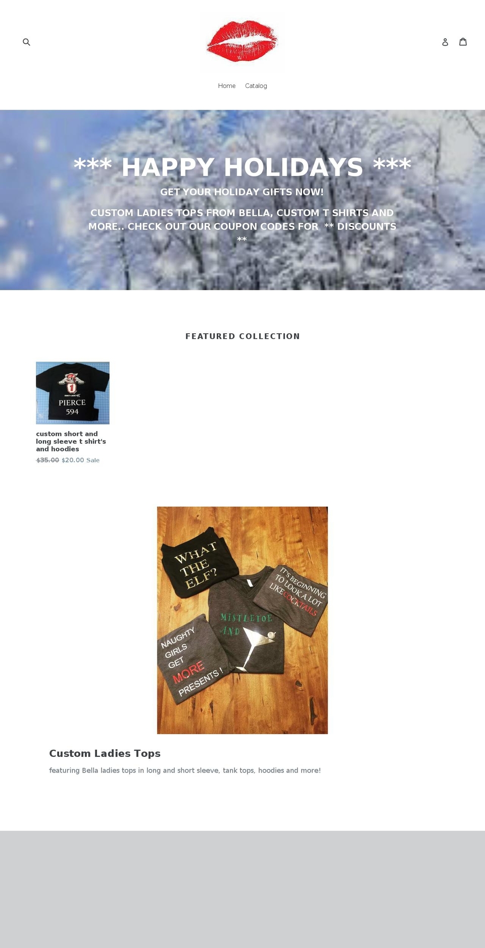 notsosweettees.com — Shopify storefront screenshot