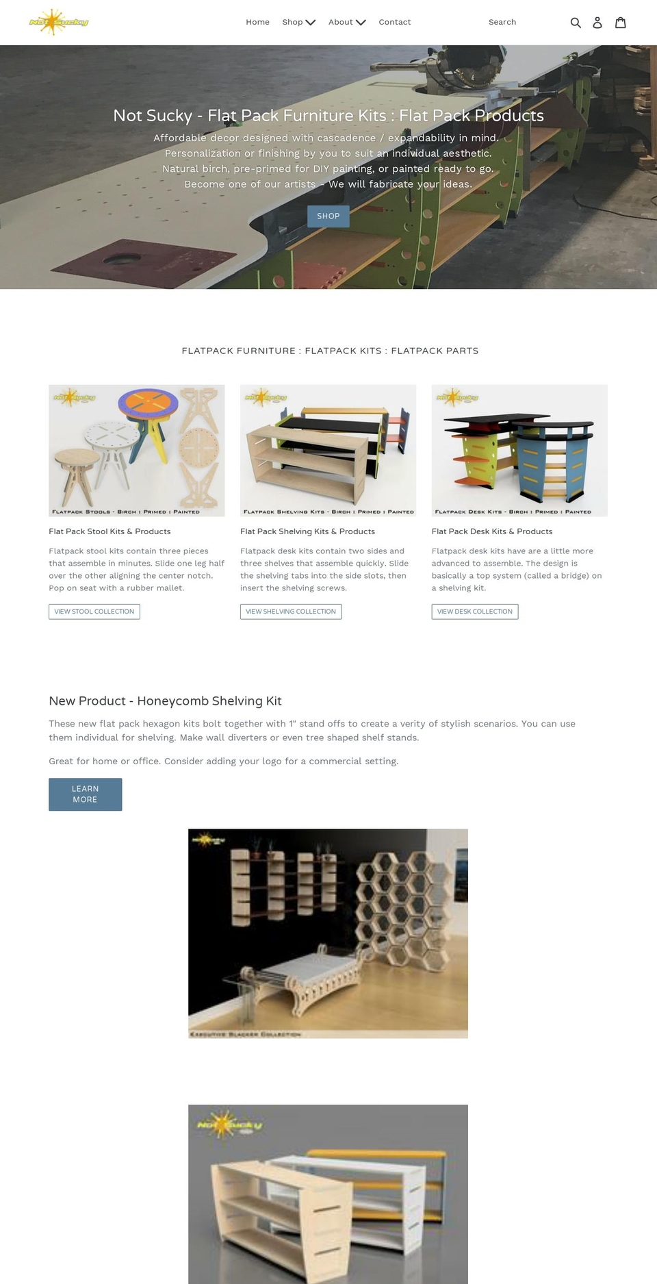 notsucky.com — Shopify storefront screenshot