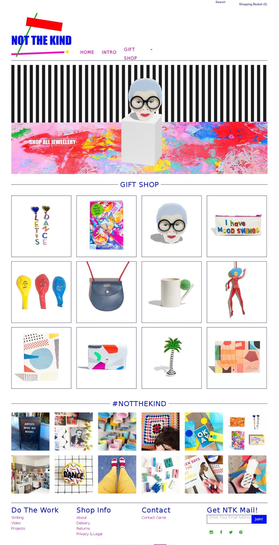 notthekind.com shopify website screenshot
