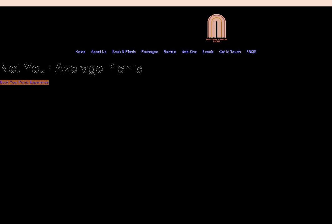 noturaveragepicnic.com shopify website screenshot