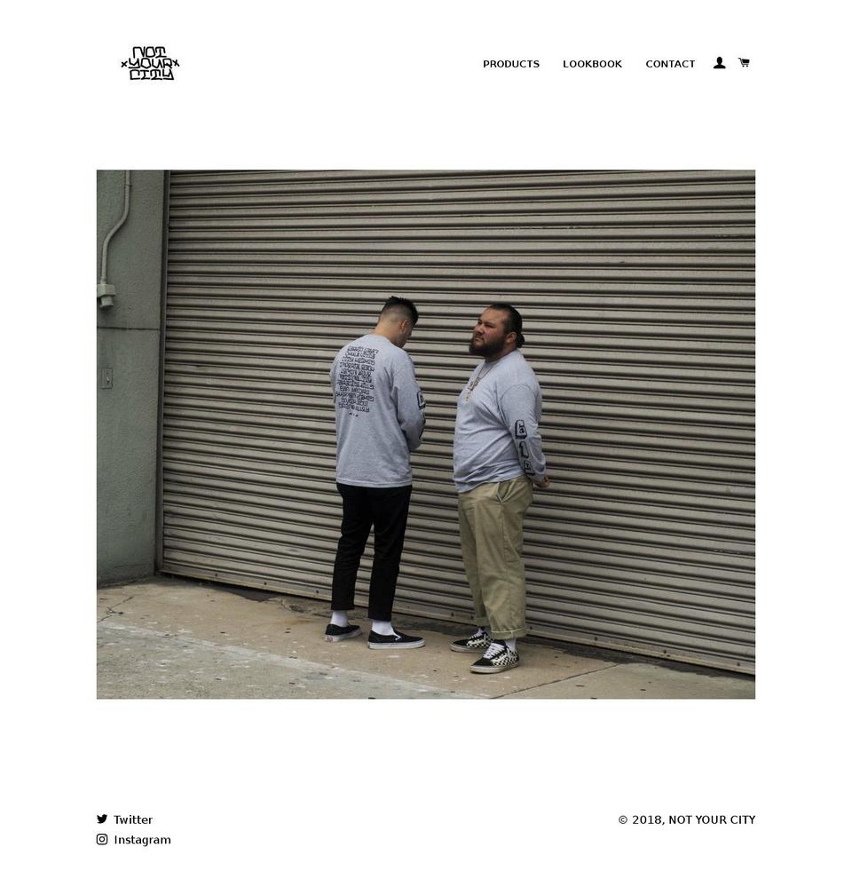 noturcity.com shopify website screenshot