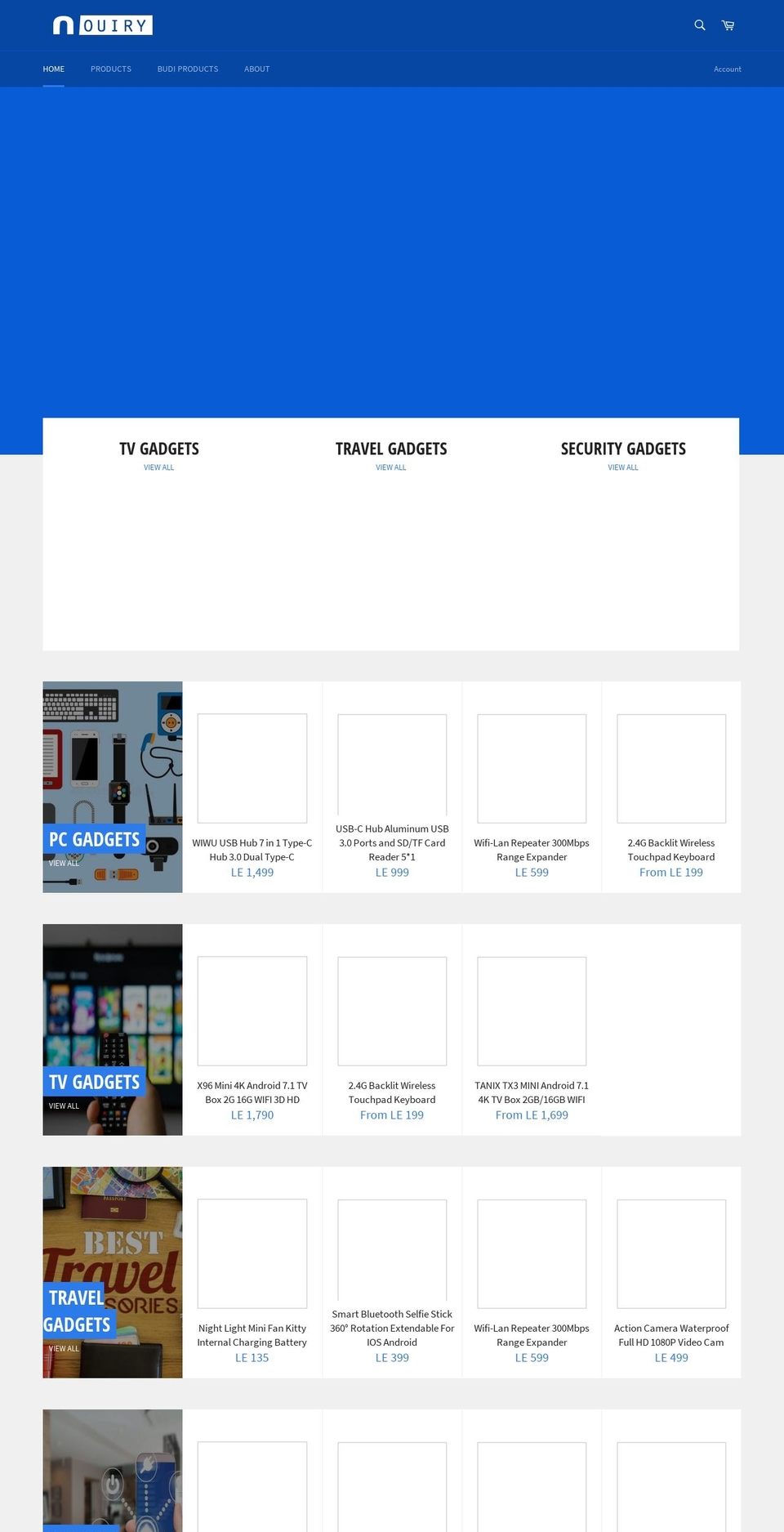 nouiry.com — Shopify storefront screenshot