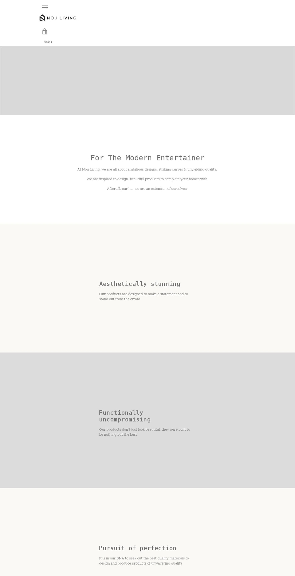 nouliving.com shopify website screenshot