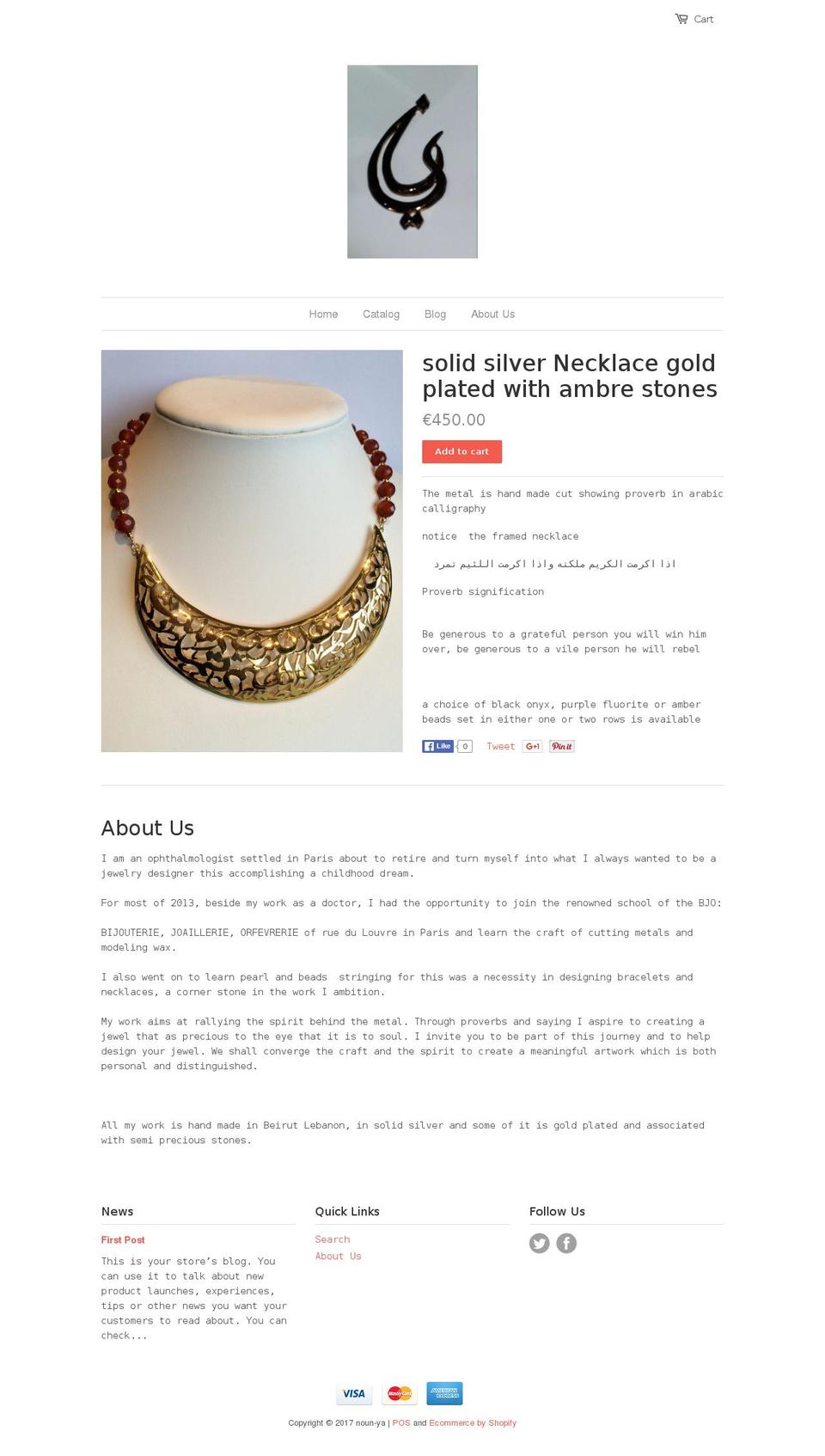 noun-ya.com shopify website screenshot