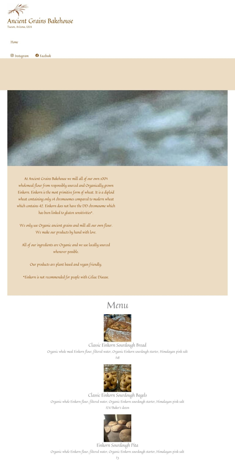 nourishbakehouse.com — Shopify storefront screenshot