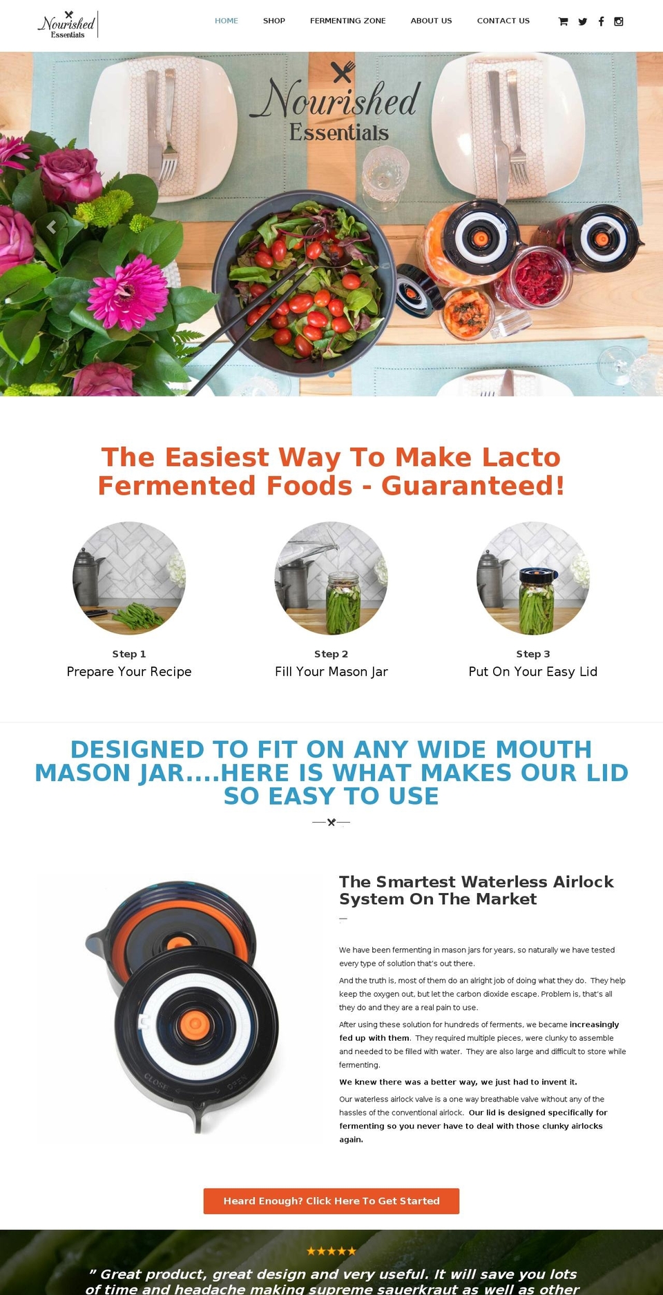 nourishedessentials.com shopify website screenshot