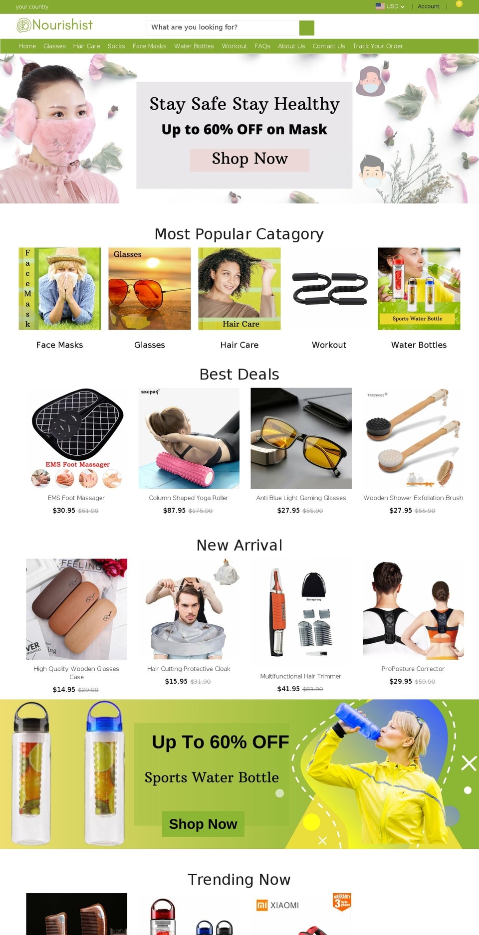 nourishist.com shopify website screenshot