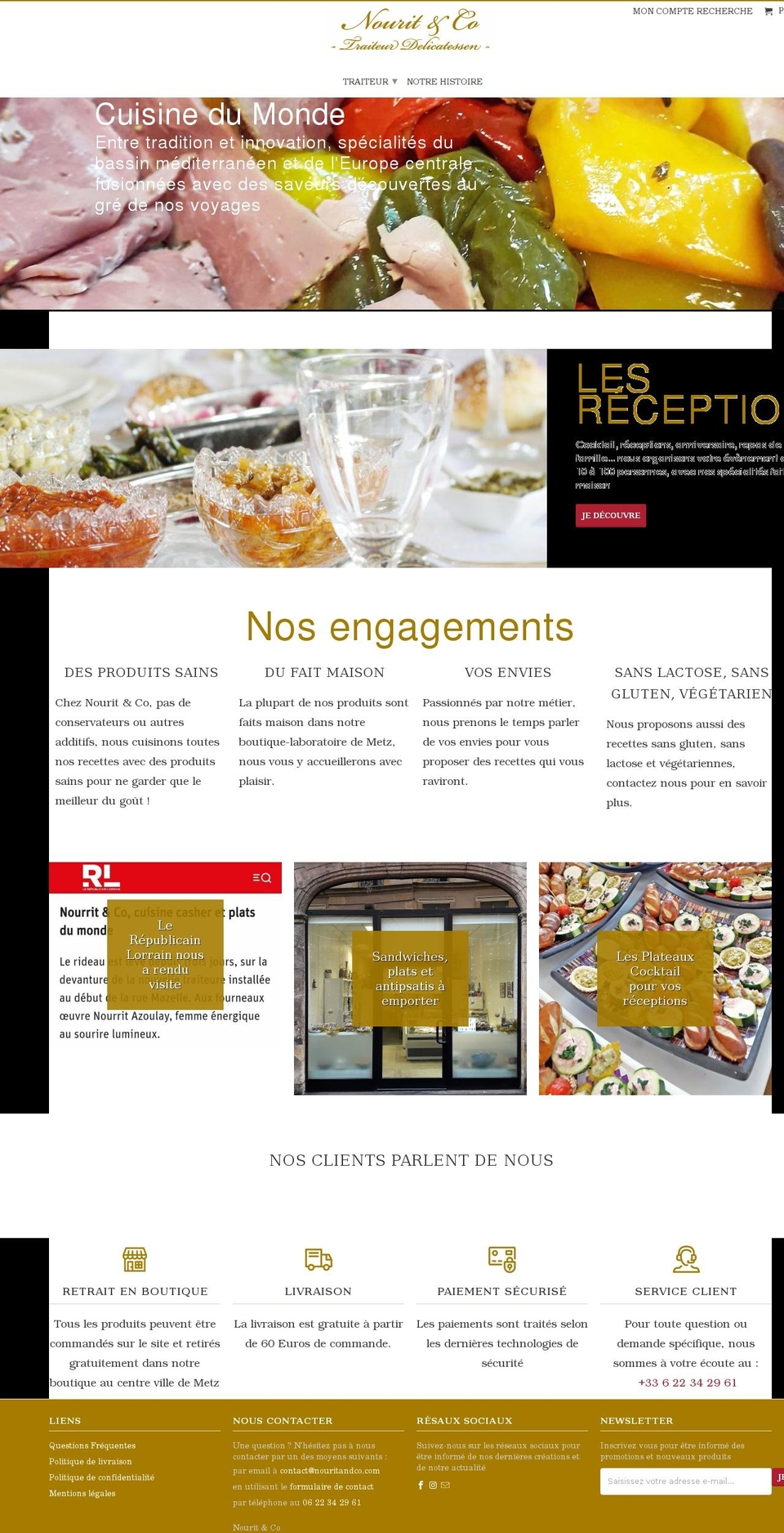 nouritandco.com shopify website screenshot