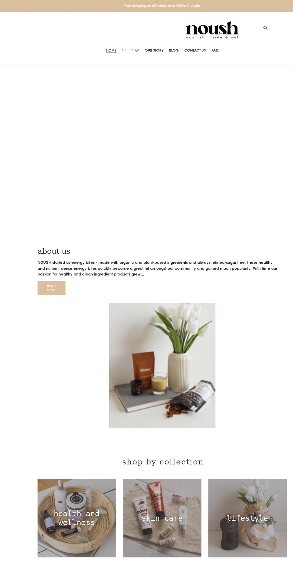 noush.ca shopify website screenshot