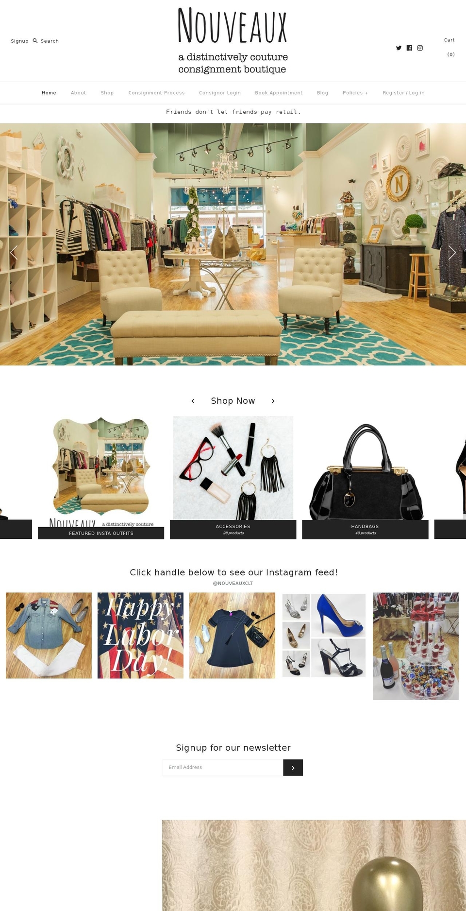 nouveauxclt.com — Shopify storefront screenshot