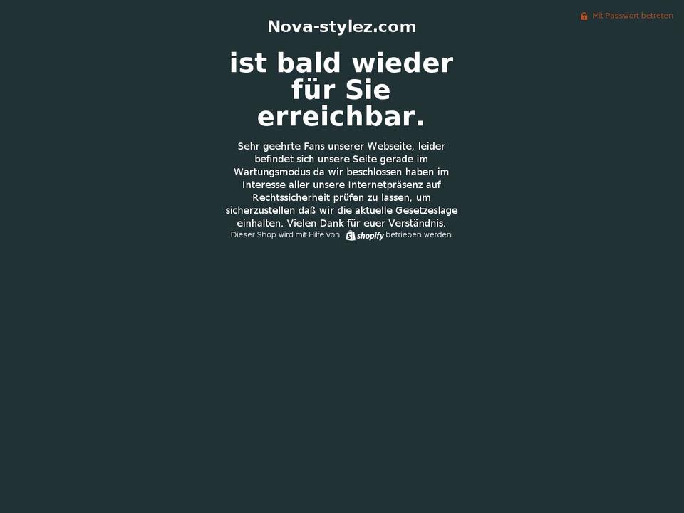 nova-stylez.com — Shopify storefront screenshot