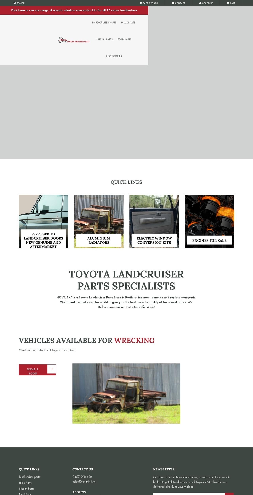 nova4x4.net shopify website screenshot