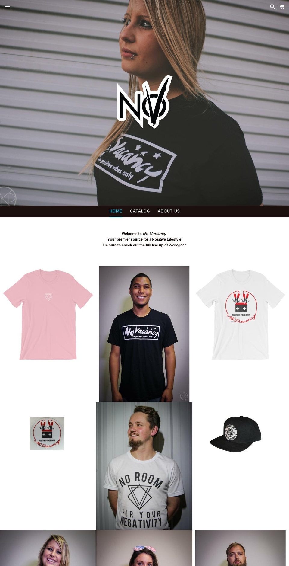 novacancylife.com — Shopify storefront screenshot